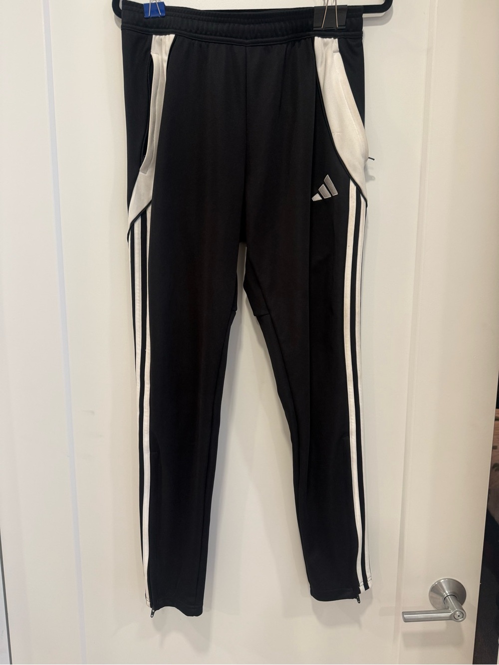 Adidas men’s Black & White Athletic Track Pants